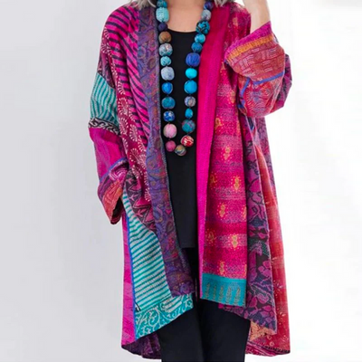 Hanna | Losvallend lang dames boho vest