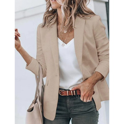 Jacqueline | Casual dames kantoorblazer met open model