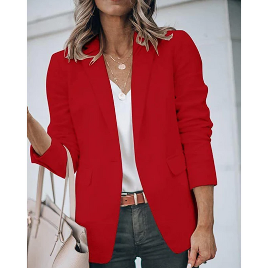 Jacqueline | Casual dames kantoorblazer met open model