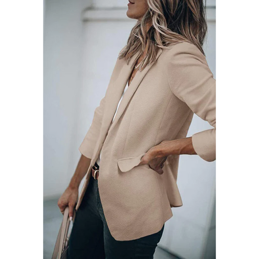 Jacqueline | Casual dames kantoorblazer met open model
