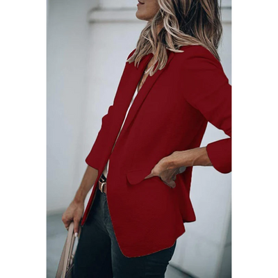 Jacqueline | Casual dames kantoorblazer met open model