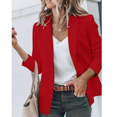Jacqueline | Casual dames kantoorblazer met open model
