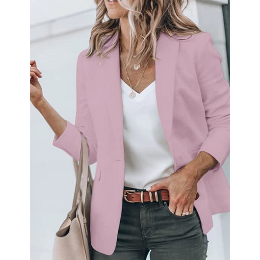 Jacqueline | Casual dames kantoorblazer met open model