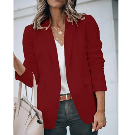 Jacqueline | Casual dames kantoorblazer met open model