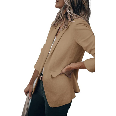 Jacqueline | Casual dames kantoorblazer met open model