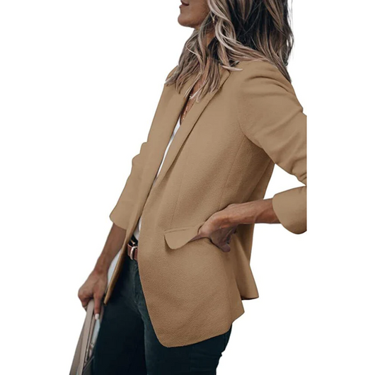 Jacqueline | Casual dames kantoorblazer met open model