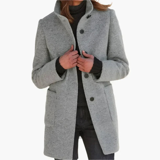 Jessica | Klassieke dames wintermantel met lange mouwen