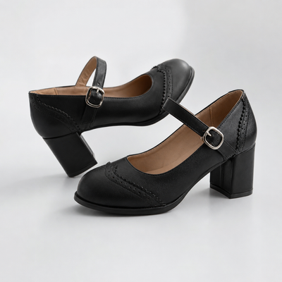 Kristenyah mary jane pumps met blokhak