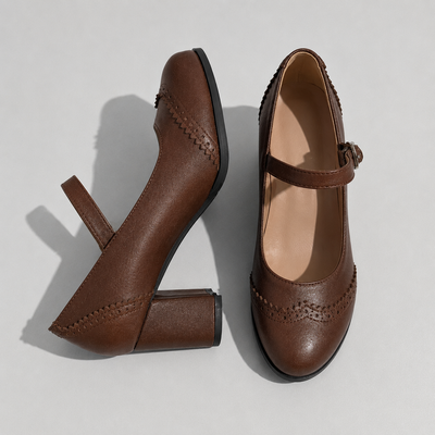 Kristenyah mary jane pumps met blokhak
