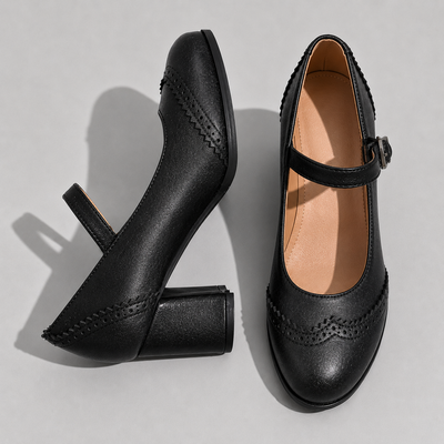 Kristenyah mary jane pumps met blokhak