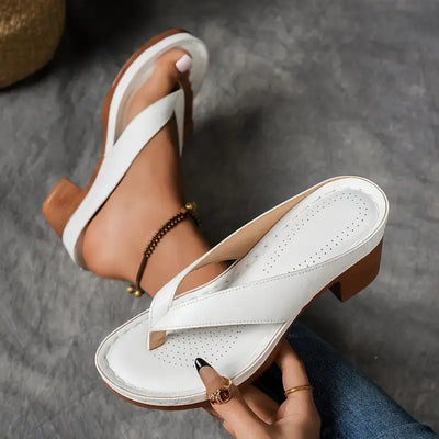 Carolin | Dames instapsandalen met hak