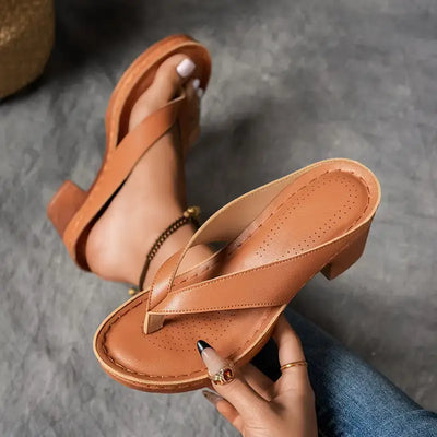 Carolin | Dames instapsandalen met hak