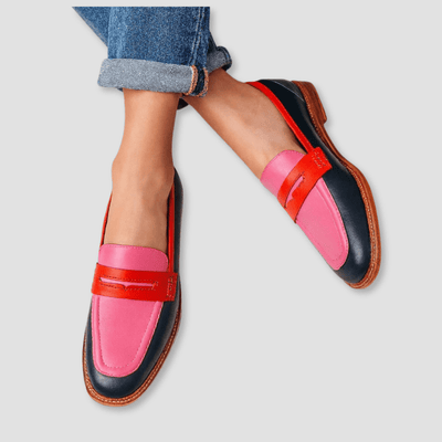 Viva kleurrijke instap loafers