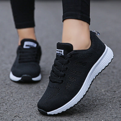 Emma | Casual dames wandelsneakers met veters