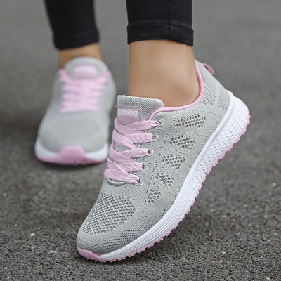 Emma | Casual dames wandelsneakers met veters