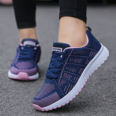 Emma | Casual dames wandelsneakers met veters