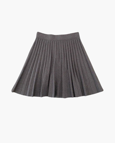 Oxford wollen plissé minirok