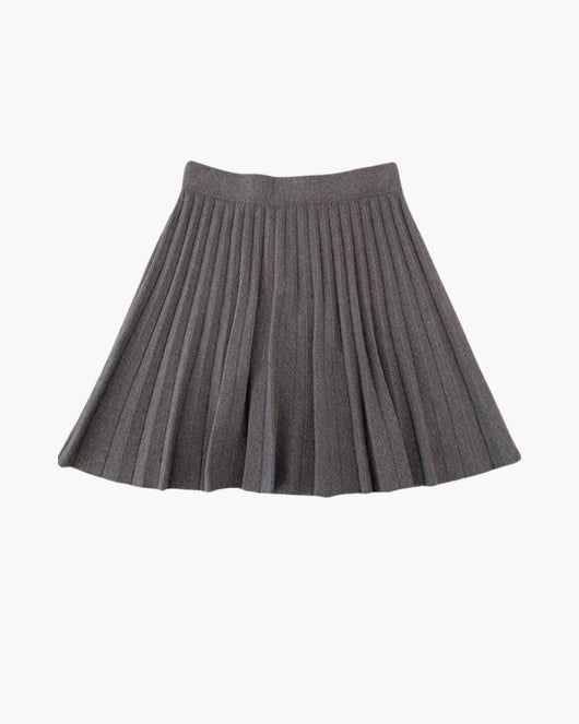 Oxford wollen plissé minirok