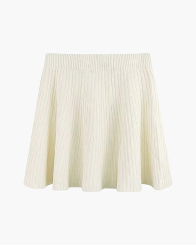 Oxford wollen plissé minirok