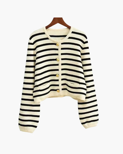 Gestreept wollen gilet