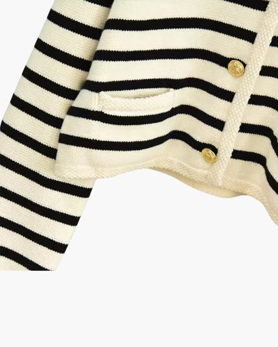 Gestreept wollen gilet