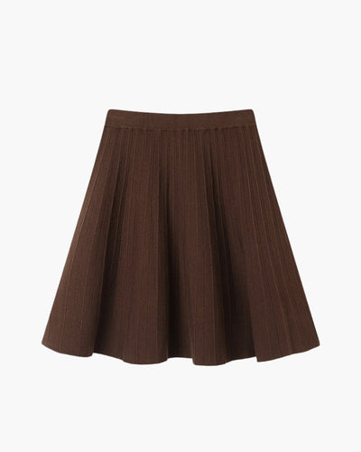 Oxford wollen plissé minirok