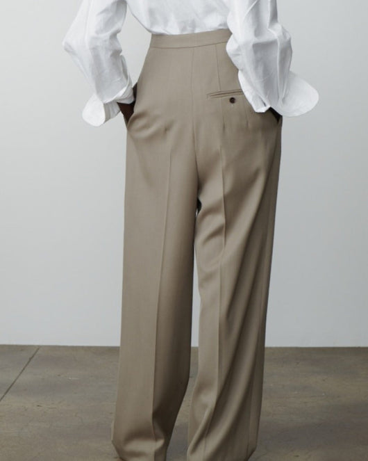 Oversized wollen pantalon