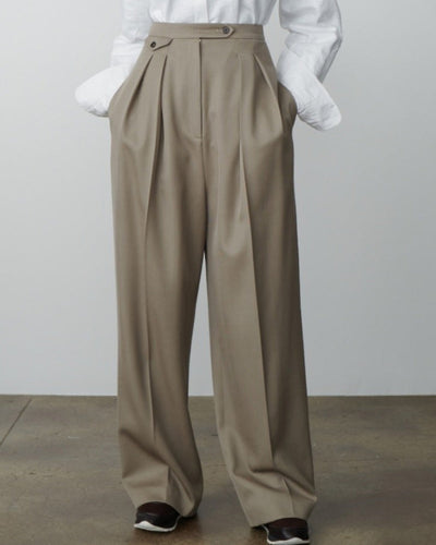 Oversized wollen pantalon