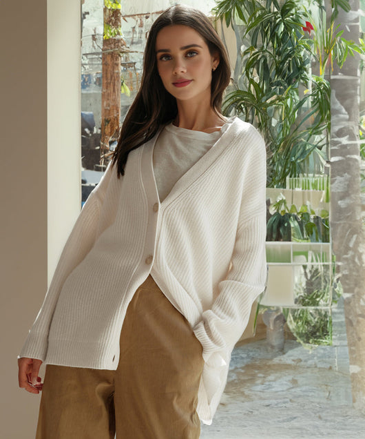 Johanna | Oversized damesvest met knopen