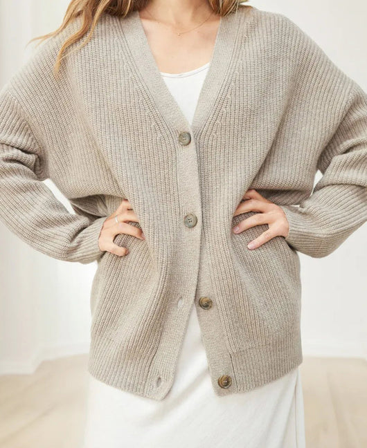 Johanna | Oversized damesvest met knopen