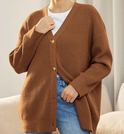 Johanna | Oversized damesvest met knopen
