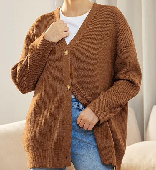 Johanna | Oversized damesvest met knopen