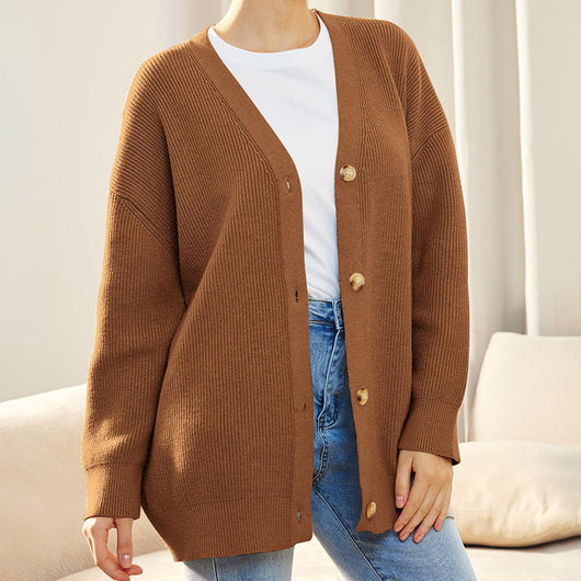 Johanna | Oversized damesvest met knopen