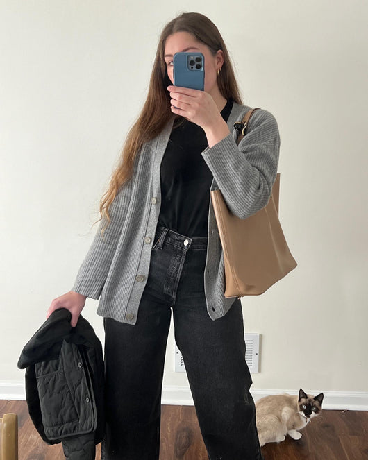 Johanna | Oversized damesvest met knopen
