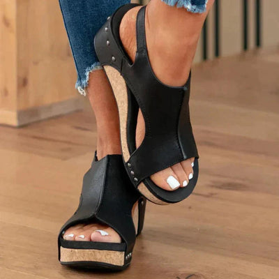 Angela | Dames sleehaksandalen om in te stappen met open neus