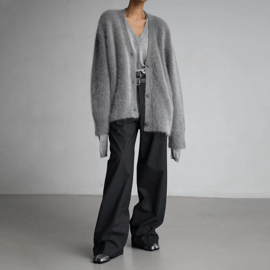 Edith | Trendy zacht dames vest met knoopsluiting