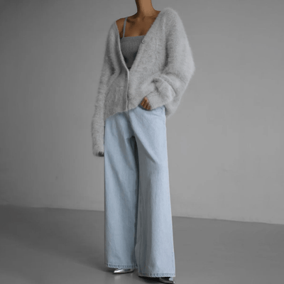 Edith | Trendy zacht dames vest met knoopsluiting