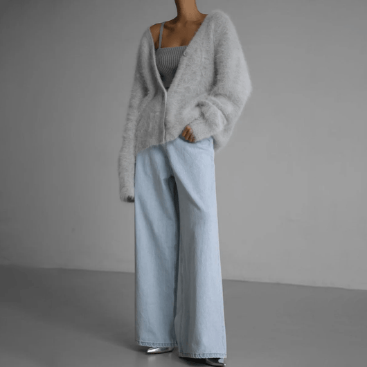 Edith | Trendy zacht dames vest met knoopsluiting