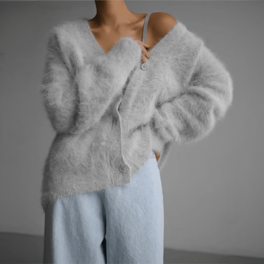 Edith | Trendy zacht dames vest met knoopsluiting