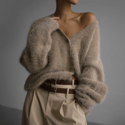 Edith | Trendy zacht dames vest met knoopsluiting