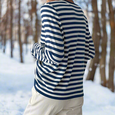 Felicia | Casual gestreept dames shirt met lange mouwen