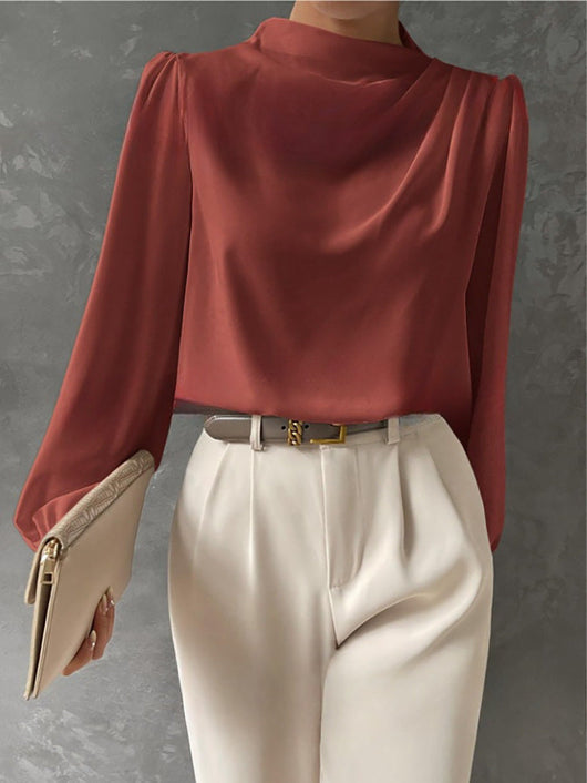 Sandra | Elegante casual damesblouse met lange mouwen