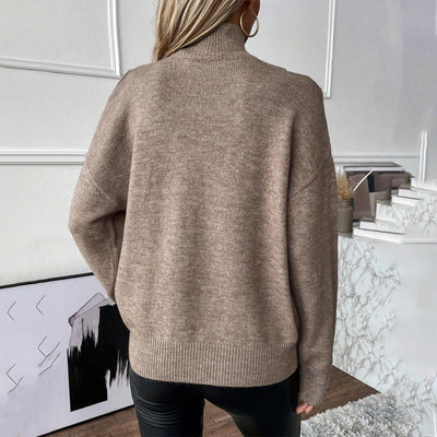 Bettina | Gebreide dames coltrui met off-shoulder ontwerp