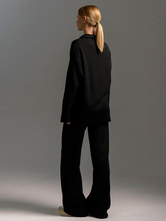 Jacqueline | Dames set met polotrui en wijde broek