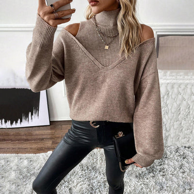 Bettina | Gebreide dames coltrui met off-shoulder ontwerp