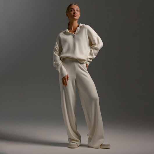 Jacqueline | Dames set met polotrui en wijde broek