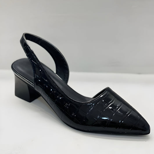 Bettina | Dames schoenen met spitse neus en blokhak