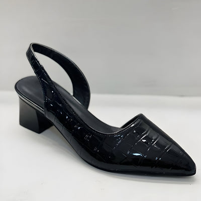 Maria | Dames slingback pumps met spitse neus en lage hak