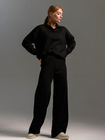 Jacqueline | Dames set met polotrui en wijde broek