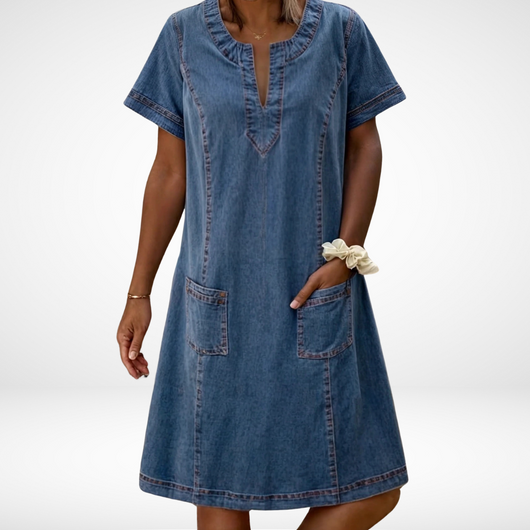 Nicole | Casual dames zomerjurk met zakken